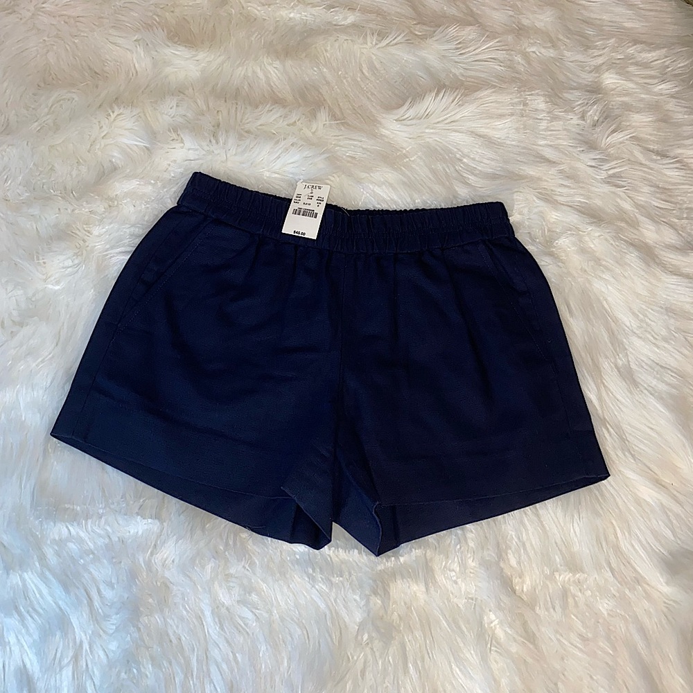 J.Crew new with tags navy dark blue size 0 high waisted shorts